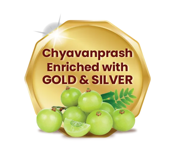 Chyavanprash enriched with Gold & Silver badge - SDL India